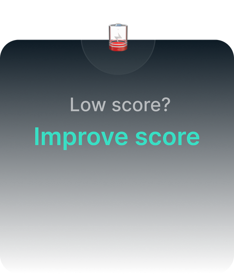 Low score? Improve score