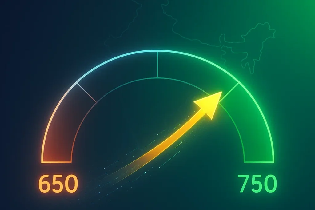 How to Increase Credit Score from 650 to 750 Fast in India