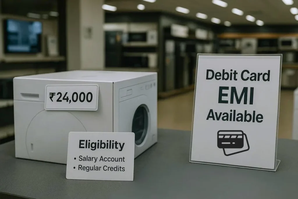 Debit card EMI in India eligibility